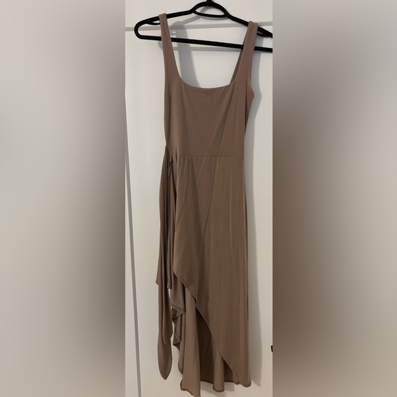 Aritzia Saturn Midi Dress in Grey Taupe - Picture 8 of 8